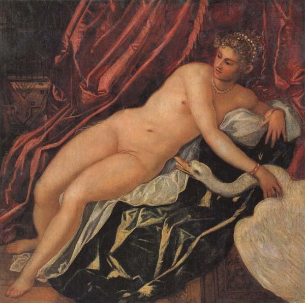 Jacopo Tintoretto Leda and the Swan Germany oil painting art